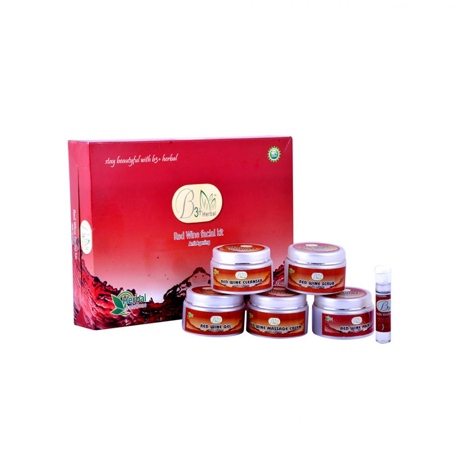 RED WINE FACIAL KIT B3+ Herbal