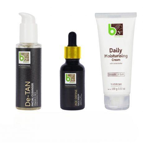 PRO CLEANSER, AGE DEFINE FACE SERUM, DAILY MOSITURIZING CREAM
